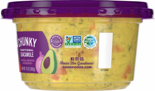 Good Foods Chunky Traditional Guacamole Perspective: right