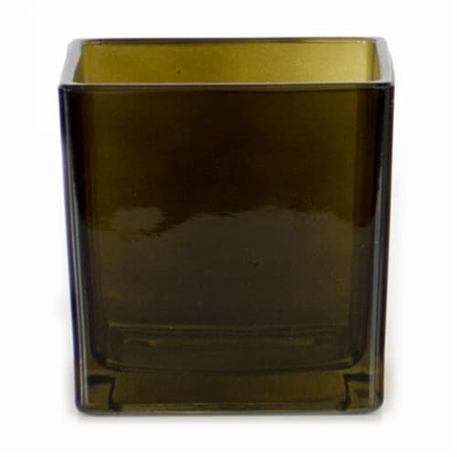 CBK Fall Blooming Cube Square Glass Vase - Assorted Perspective: right