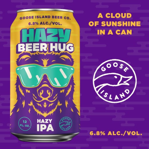 Goose Island Hazy Beer Hug IPA Perspective: right