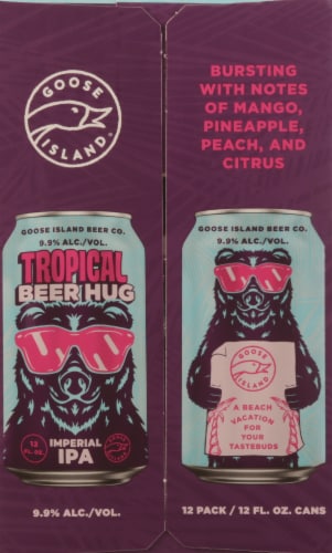 Goose Island Beer Co. Tropical Beer Hug Imperial IPA Perspective: right