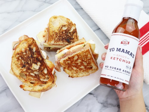 Yo Mama's Foods Keto Spicy Ketchup – Pack of (2) - No Sugar Added, Low Carb, Vegan Perspective: right