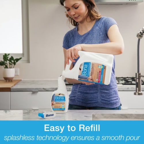 Bona PowerPlus 160 Oz. Ready-To-Use Hardwood Floor Cleaner Refill WM850056001 Perspective: right