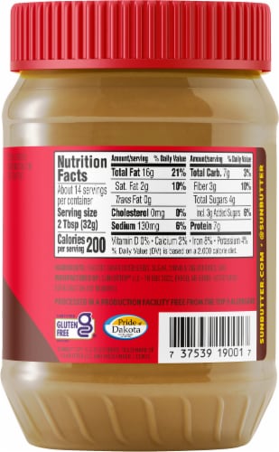 SunButter® Creamy Sunflower Spread Perspective: right