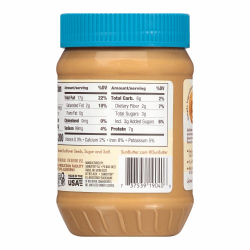SunButter® Natural Crunch Sunflower Butter Perspective: right