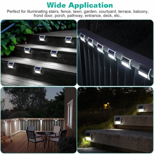 Solar Driveway Lights 2 Color Solar Deck Light Outdoor