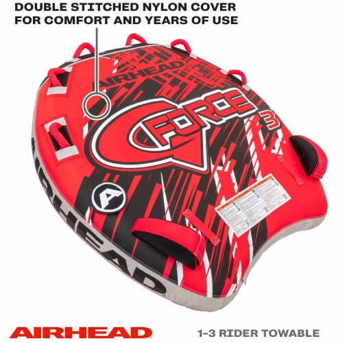 Airhead G-Force 3 Triple Rider Towable Inner Tube 1 to 3 Airhead G-Force 3 Triple Rider Towable Inner Tube 1 to 3