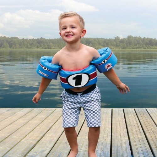 Airhead Water Otter Elite Kids Child Life Jacket Vest with Arm Bands, Treasure Perspective: right