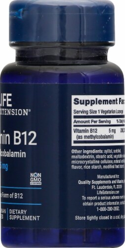 Vitamin B12 Lozenges 5mg Perspective: right