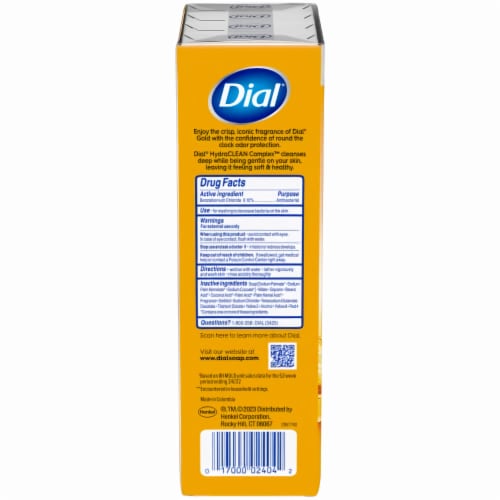 Dial Gold Antibacterial Deodorant Bar Soap (Pack of 3) Perspective: right