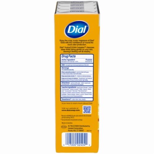 Dial Gold Antibacterial Deodorant Bar Soap (Pack of 12) Perspective: right