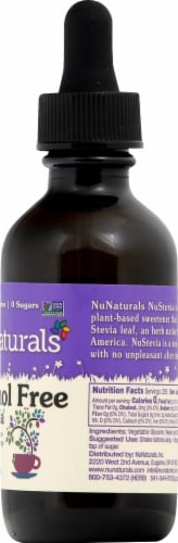 NuNaturals Vanilla NuStevia Herbal Supplement Perspective: right
