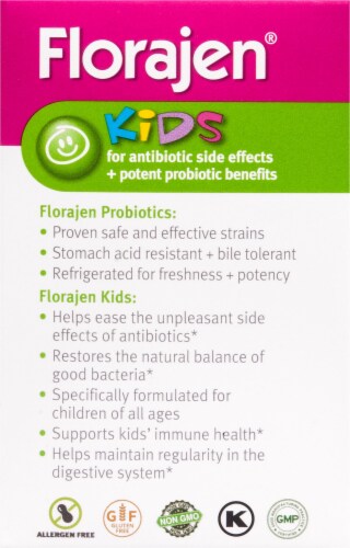 Florajen® 4kids Vegetarian Capsules Perspective: right
