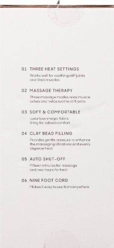 Sharper Image Calming Cozy Massaging Heating Wrap Perspective: right