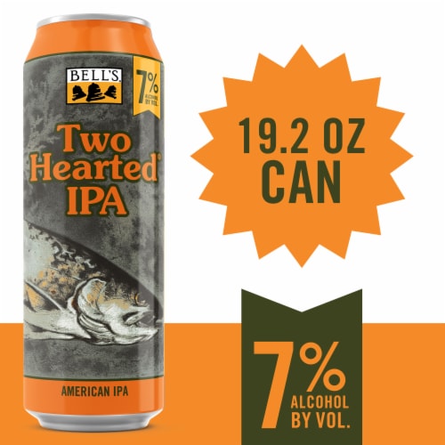Bell's Two Hearted® IPA Craft Beer Single Can Perspective: right