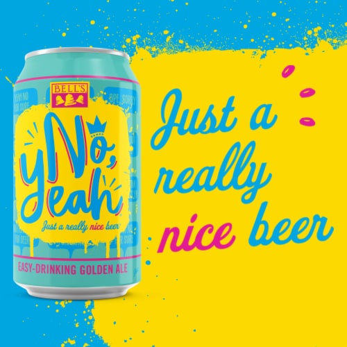 Bell's No, Yeah Easy Drinking Golden Ale Craft Beer Perspective: right