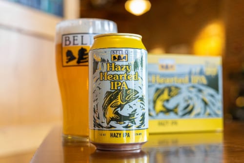 Bell's® Hazy Hearted™ IPA Craft Beer Perspective: right
