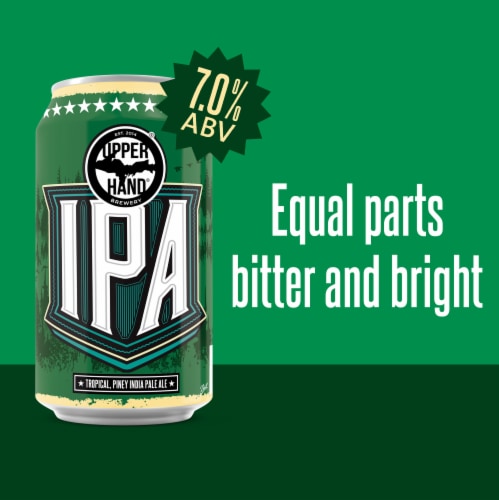Upper Hand IPA Craft Beer Perspective: right
