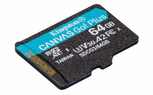 Kingston Technology Canvas Go! Plus 64GB Card Perspective: right