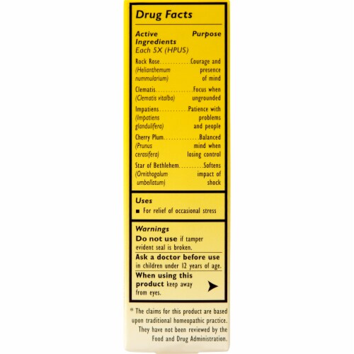 Bach® Rescue Remedy® Natural Stress Relief Dropper Perspective: right