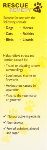 Bach® Rescue Remedy® Stress Relief Pet Homeopathic Medicine Perspective: right