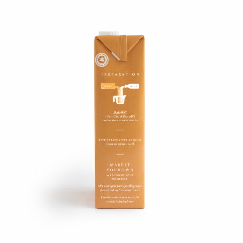 Rishi Tea Organic Turmeric Ginger Chai Tea Concentrate Perspective: right