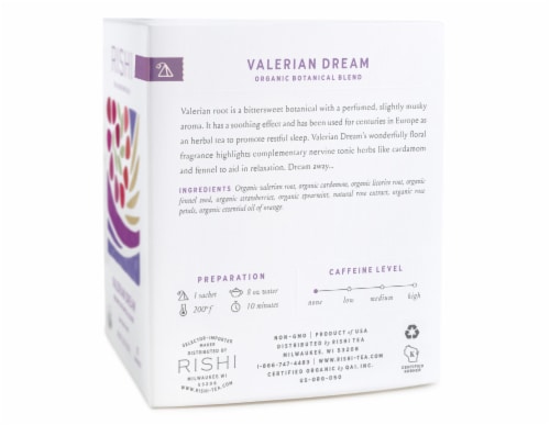 Rishi Tea & Botanicals Organic Valerian Dream Tea Perspective: right
