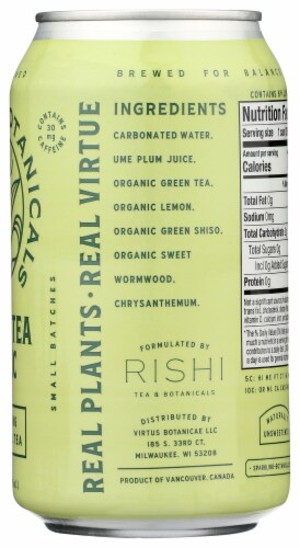Rishi Tea Green Tea Tonic Sparkling Botanical Tea Perspective: right