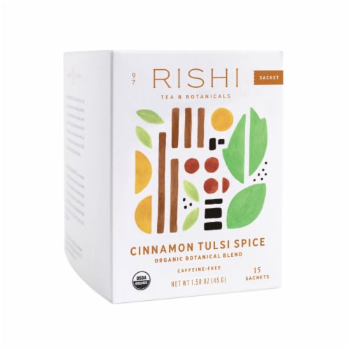 Rishi Tea Cinnamon Tulsi Spice Sachets Perspective: right