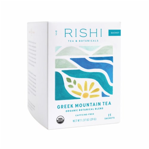 Rishi Tea Greek Mountain Tea Sachets Perspective: right