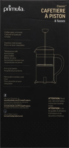 Primula® Classic™ 8-Cup Coffee Press - Chrome Perspective: right