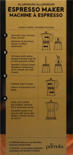Primula Aluminum Espresso Maker Perspective: right