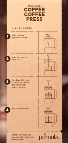 Primula Melrose 8 Cup Coffee Press - Copper Perspective: right