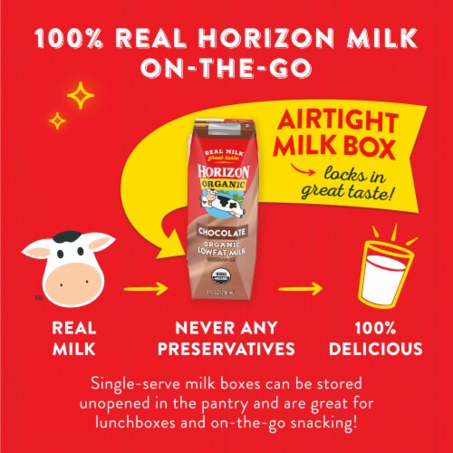 Horizon Organic 1% Chocolate Lowfat Milk Perspective: right