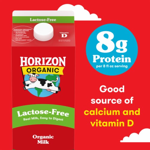 Horizon Organic® Lactose-Free Vitamin D Whole Milk Perspective: right