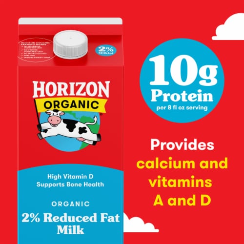 Horizon Organic® 2% Reduced Fat Milk Perspective: right