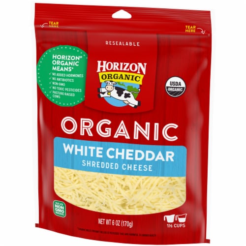 Horizon Organic® White Cheddar Shredded Cheese Perspective: right