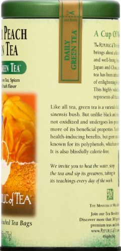 The Republic of Tea Ginger Peach Perspective: right