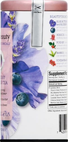 The Republic of Tea® Daily Beauty Beautifying Botanicals™ - Blueberry Lavender Perspective: right