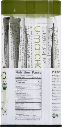 The Republic of Tea® U-Matcha® Green Tea Single Sips™ Perspective: right