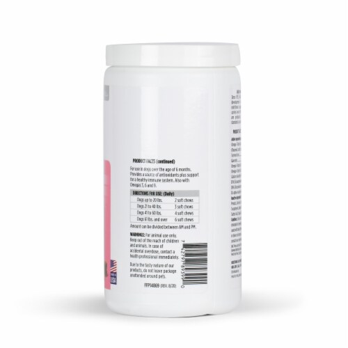 GNC Pet Advanced Adult Dogs Seasonal Immune Support Chicken Soft Chews Perspective: right