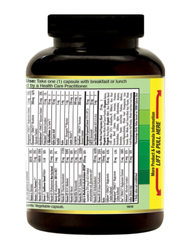 Emerald 1-Daily Men's 45+ Multivitamin Vegetable Caps Perspective: right