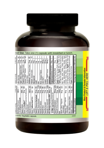 Emerald™ Labs Men's 1-Daily Multi Vitamin Vegetable Capsules Perspective: right
