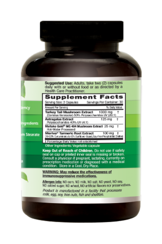 Emerald Deep Immune Health Vegetable Caps Perspective: right