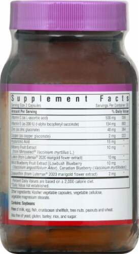 Bluebonnet Nutrition AREDS2 + Blue Macular Protection Dietary Supplement Vegetable Capsules Perspective: right