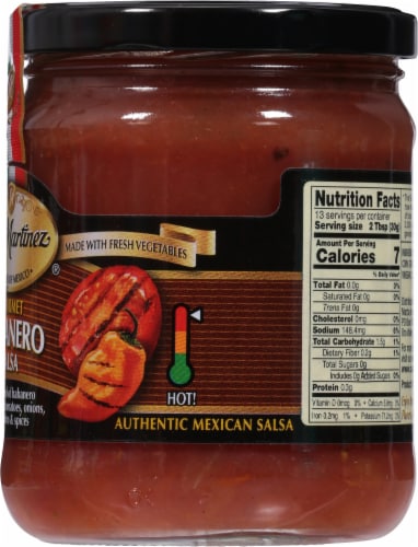 Casa Martinez® Fire Roasted Gourmet Habanero Salsa Perspective: right