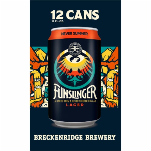 Breckenridge Brewery Funslinger Lager Beer Perspective: right