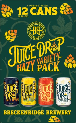 Breckenridge Brewery Juice Drop Variety Pack Hazy IPA Perspective: right