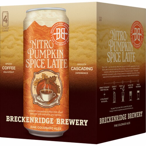 Breckenridge Brewery Nitro Chocolate Orange Stout Beer Perspective: right