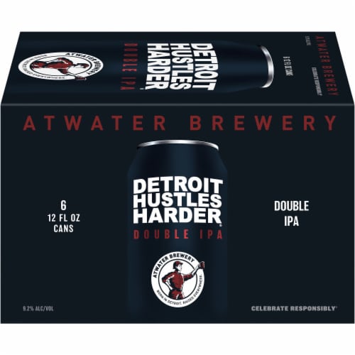 Atwater Detroit Hustles Harder Double IPA IPA Perspective: right