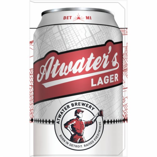 Atwater Brewery Lager Beer Perspective: right